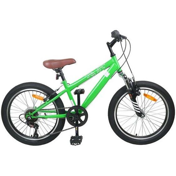 Kids Mountain Bike 24 Pouces 6-Speed pour les 8-12 ans Vert