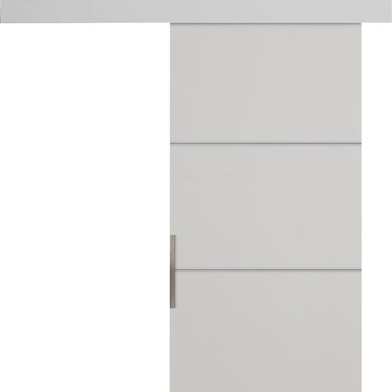KIER FURNITURE - Porte coulissante MALIBU PLUS 70 - Polyvalente - Blanche 76 x 205 x 1,6 cm