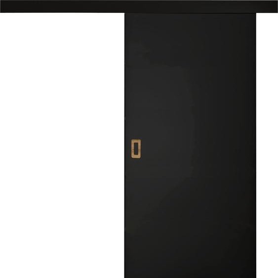 KIER FURNITURE Porte Coulissante Intérieur avec Rail Noir 96x205x1,6 cm