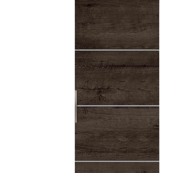 KIER FURNITURE - Portes coulissantes MALIBU PLUS 60 - Modèle universel - Frêne foncé 66 x 205 x 1,6 cm