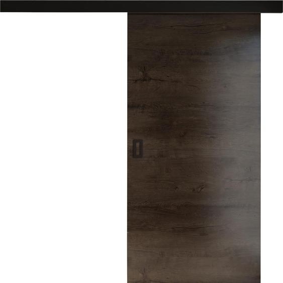 KIER FURNITURE Portes coulissantes modernes 80 - Polyvalentes - Hêtre foncé 86 x 205 x 1,6 cm