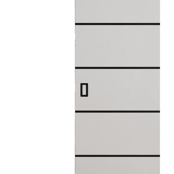 KIER FURNITURE Porte Coulissante Intérieur avec Rail Blanc 66x205x1,6 cm