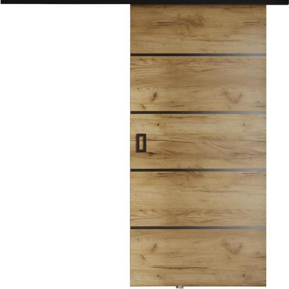 KIER FURNITURE Portes coulissantes modernes Plus 80 - Universal - Chêne Craft 86 x 205 x 1,6 cm