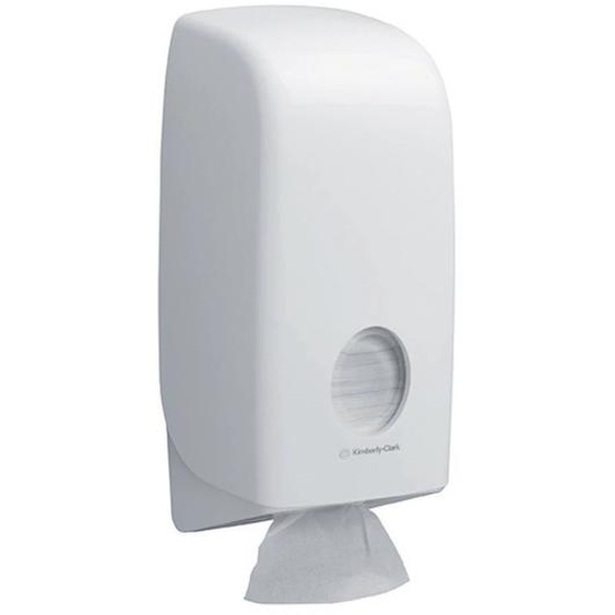 KIMBERLY-CLARK Distributeur papier toilette Aquarius ABS blanc pour paquets