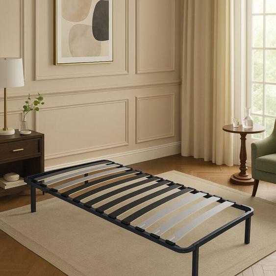 King Of Dreams - Sommier Cadre à lattes 70x190 cm - 29 cm - Compatible avec Matelas Standard - 9 Larges Lattes de 12,5 cm - Metal Epaisseur 1,2 mm
