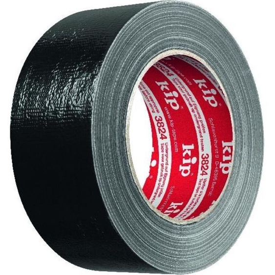 KIP Bande de pierre 3824 noir 50 m x 50 mm - 3824-51