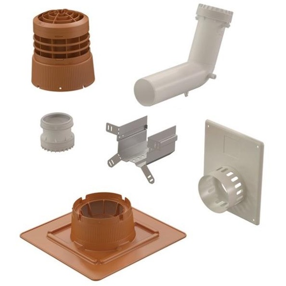 Kit 2 en 1 CHEMILUX B22p-B23p concentrique D80 ocre plafond et mural - UBBINK - 184449
