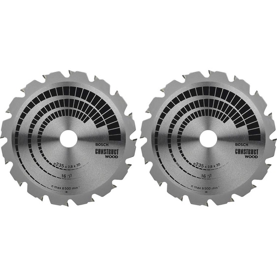 Kit 2 lames scie circulaire pour bois 235x30/25,8mm - BOSCH - 2608644656