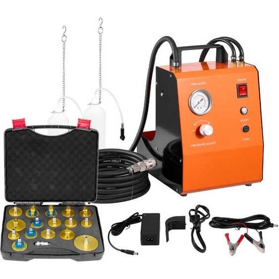 kit adaptateur électrique 220V pour liquide de frein - Kit complet pour courant continu et alternatif - Kit doutillage automobile - Outils dentretien et de réparation automobile