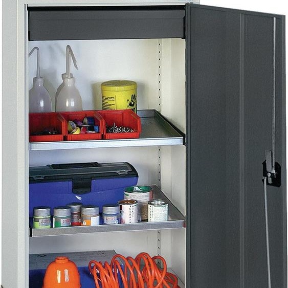 Kit armoire à outils avec pupitre H1310xL500xP500mm gris clair/gris anthracite