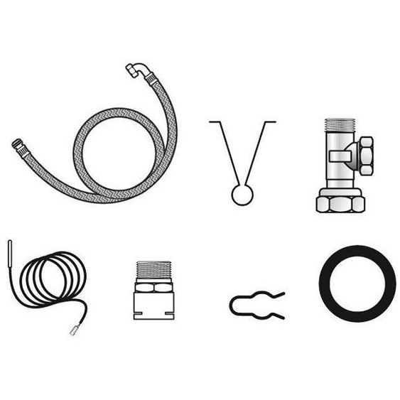 Kit avec raccordement hydraulique intégré pour réchauffeur séparé gamme 2000 ECO RADIO SYSTEM - FRISQUET - F3AA40447