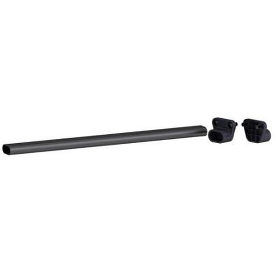 Kit barre de penderie et supports SPACEO Evom noir L.76.8 cm
