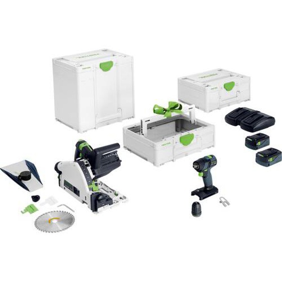 Kit combo 18V Universel (TSC 55 K + TXS 18) + 2 batteries + chargeur + TB Systainer³ M 137 - FESTOOL - 578024