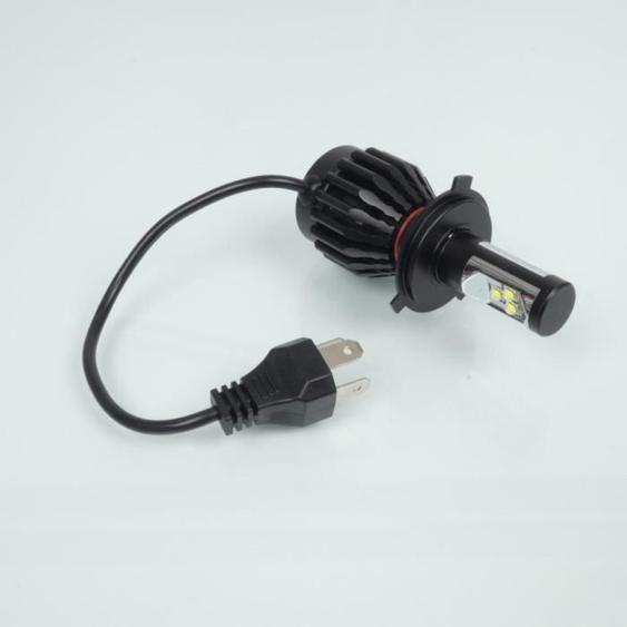 Kit conversion ampoule LED H4 ventilée 12V 40W blanche RMS pour moto auto Neuf