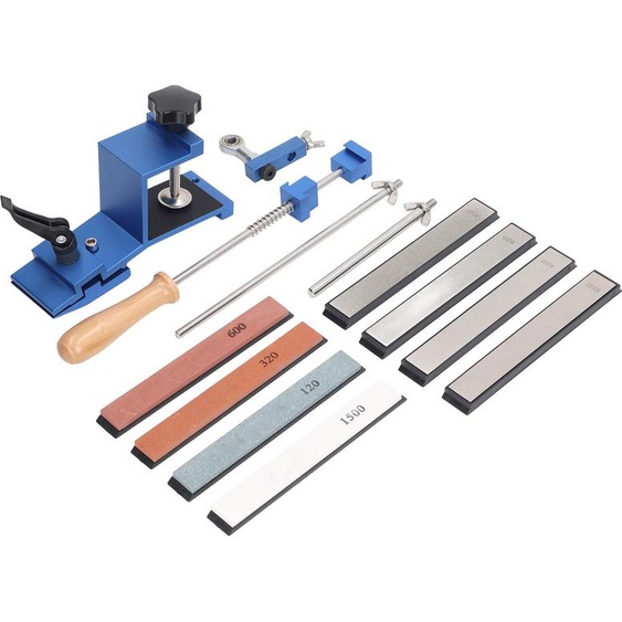 Kit daiguisage de couteaux à angle fixe avec 4 pierres à aiguiser 4 pierres à aiguiser en diamant Outil daiguisage de couteaux