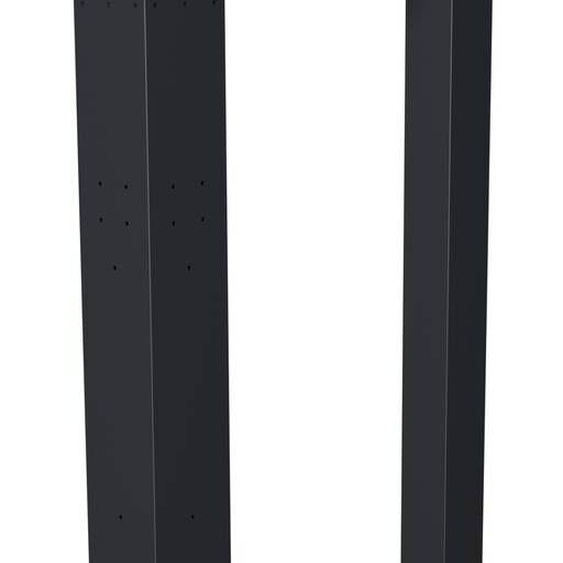 Kit de 2 poteaux dangle pour pergola bioclimatique MAJAÉ Graphite 3,6 x m - Aluminium traité époxy Hespéride