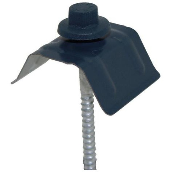 Kit de 50 fixations pour bac acier 1045 (vis L 100 x diam 6 mm) - Coloris - Bleu ardoise 5008