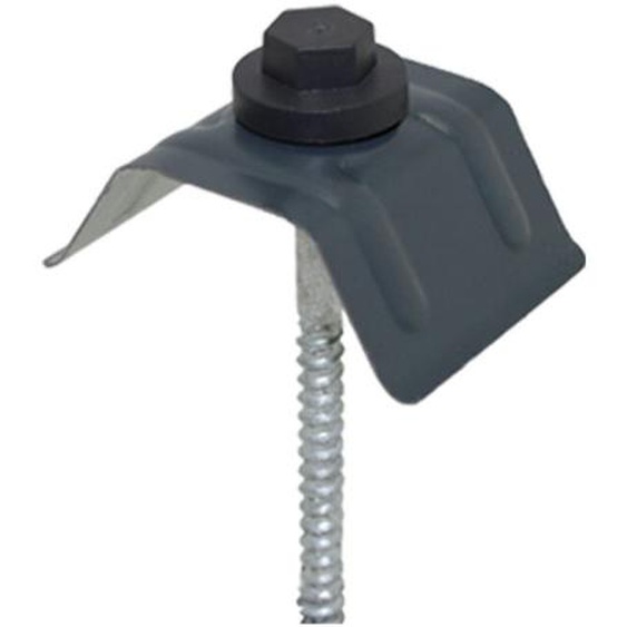Kit de 50 fixations pour bac acier 1045 (vis L 100 x diam 6 mm) - Coloris - Gris anthracite RAL 7016