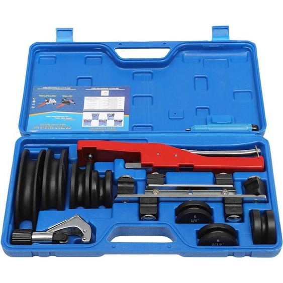 Kit de cintrage de tubes - CT-999 - Manuel - 7 têtes de cintrage - Tubes de 6 à 22 mm - Cintrage à 90° - Pour tubes en cuivre et en aluminium - CVC