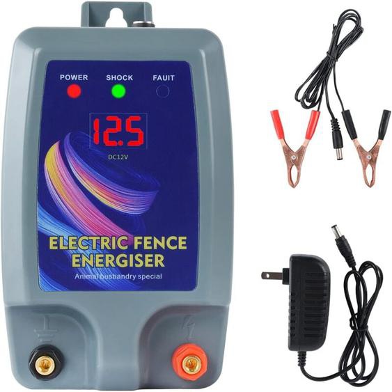 Kit de clôture électrique, Clôture électrique pour bétail, animaux, électrificateur de clôture, haute puissance, 3 modes dalimentation pour élevage