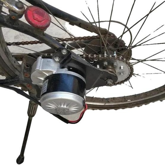 Kit de conversion pour vélo électrique, moteur 350W, design durable, couleur noire