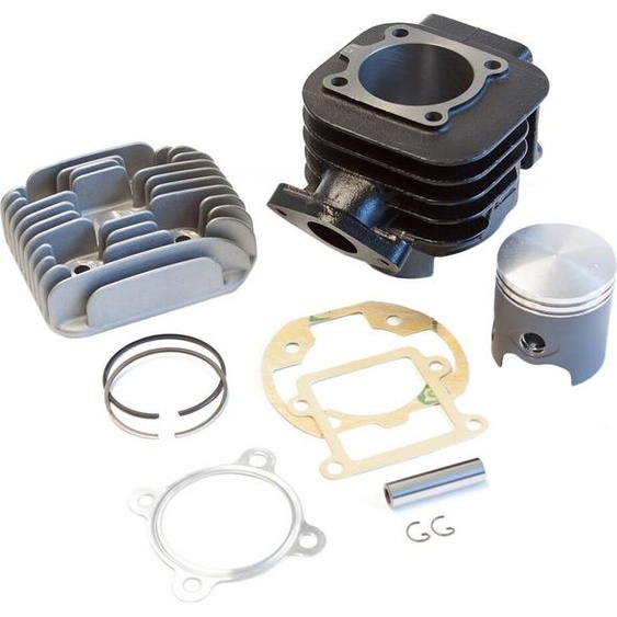 Kit de cylindres Top Performances Trophy Black 50ccm pour Minarelli vertical AC, culasse incluse