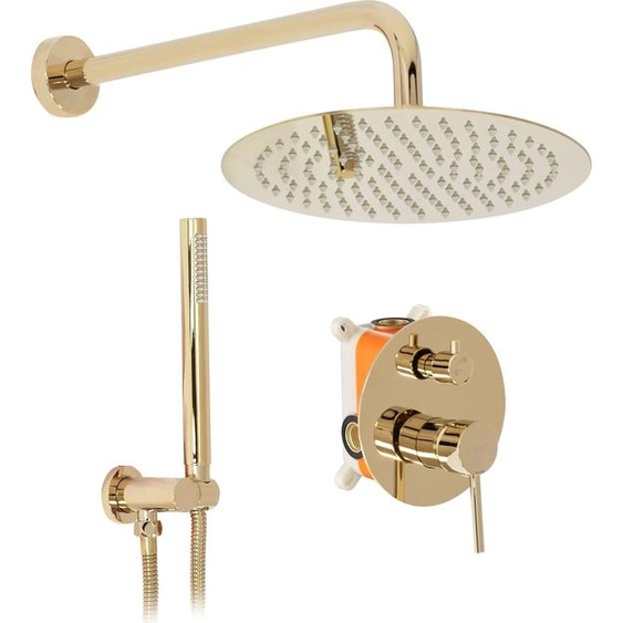 Kit de Douche Encastré Rea Lungo +Box Gold