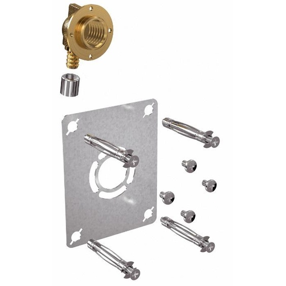 Kit de fixation de robinetterie ROBIFIX monotrou D16 F1/2-ST sur cloison à sertir WATTS 8835