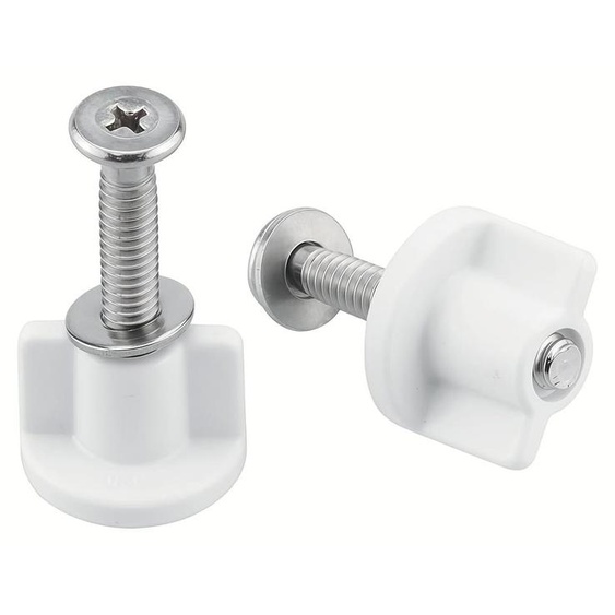 Kit de fixation pour abattant de toilette, 2 pièces, en acier inoxydable de 45 mm, avec écrous