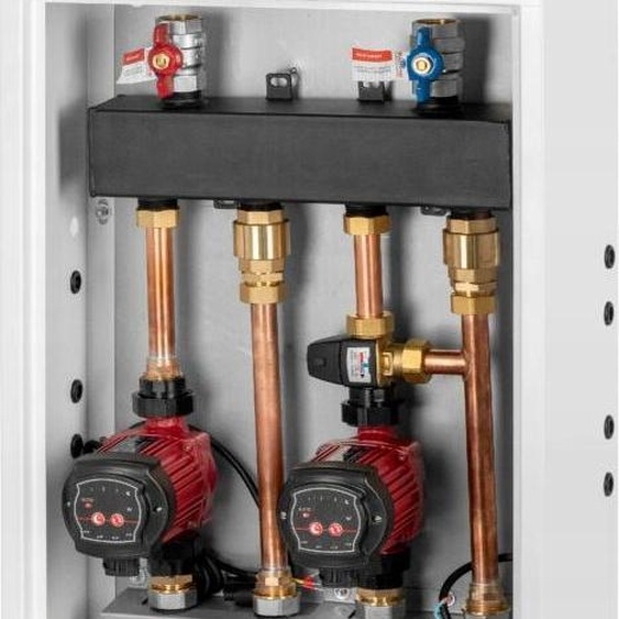 kit de groupe de pompes en 2 parties : circulation de chauffage au sol (vanne thermique)