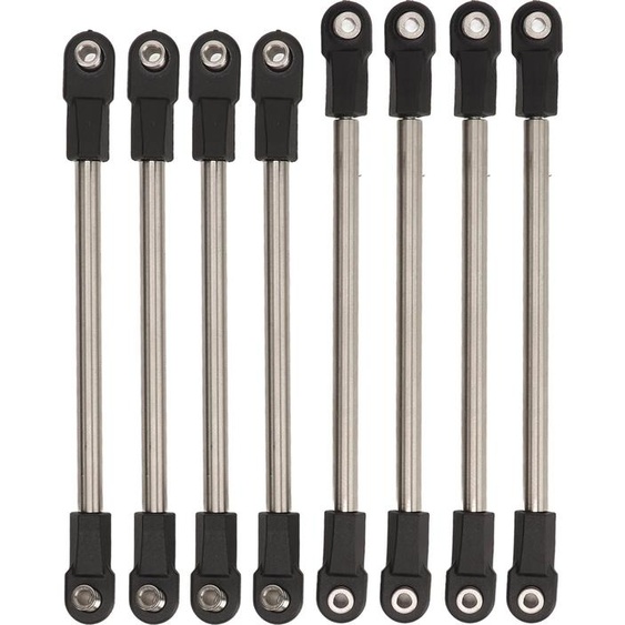 kit de liaison 8 pièces en acier inoxydable avec empattement de 275 mm pour 1/10 RC Crawler Car