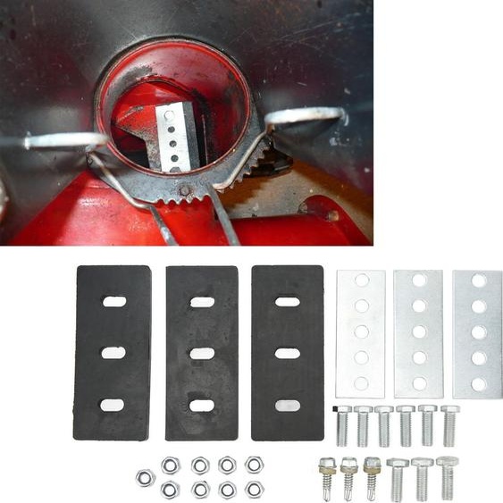 Kit de modification pour roue de fraise à neige 3/8 pouces HD Modification universelle à 3 pales pour machine à 2 vitesses