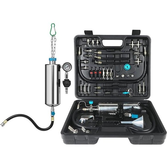 Kit de nettoyage pour injecteurs de carburant de voiture - Outil de rinçage pour injecteurs et gicleurs - Pour moteurs à essence - Nettoyage et rinçage - Universel - Entretien automobile