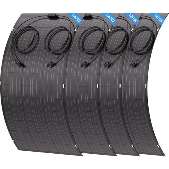 Kit de panneaux solaires, conception flexible, haute efficacité, 120 W * 4