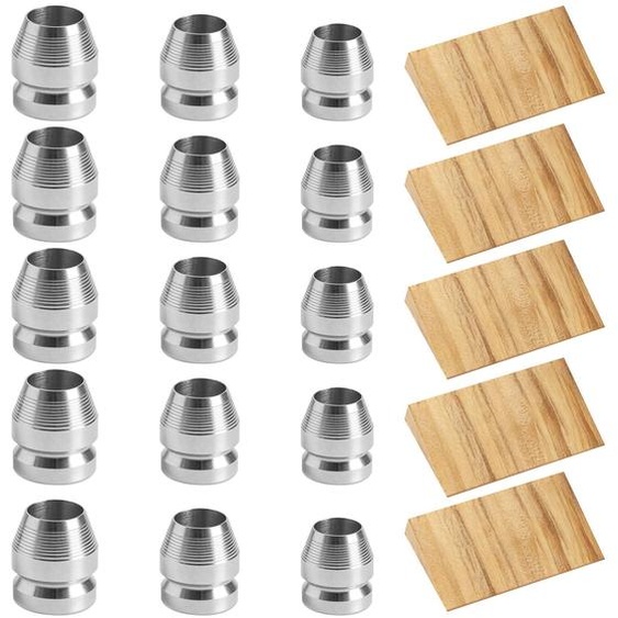 Kit de réparation darbres, comprenant 20 pièces avec des coins en acier et en bois