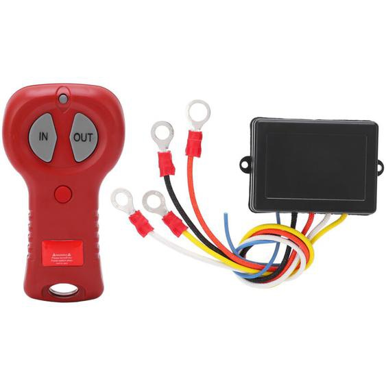 Kit de Télécommande de Treuil sans Fil, Contrôleur de Treuil électrique avec Voyant Lumineux 9‑30V 434MHZ étanche Universel pour Camion atv suv