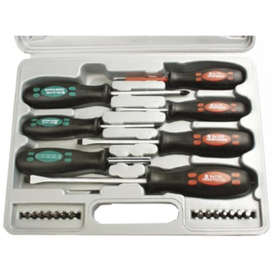 Kit de tournevis, 21 pièces, avec embouts