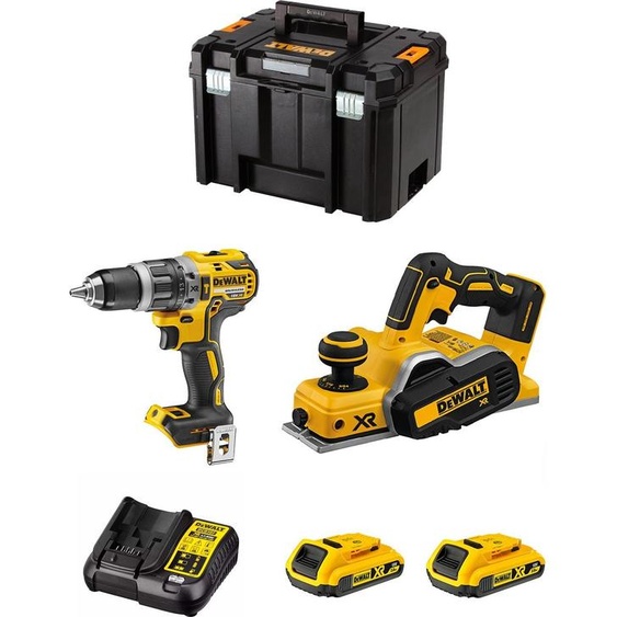 Kit DeWALT DWK207 (DCD796 + DCP580 + 2 x 2.0 Ah + DCB107 + TSTAK VI)