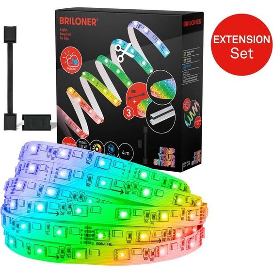 Kit dextension Pimp Your Stripe bande LED 4 m, IP44 extérieur, WiFi, RGB+W