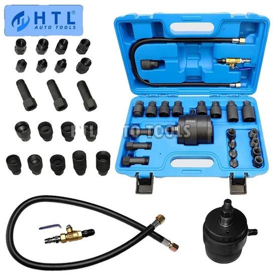 Kit dextracteur dinjecteurs, en acier, pressions dentrée 5-8 bars, large compatibilité, marteau de démolition professionnel inclus, plusieurs adaptateurs