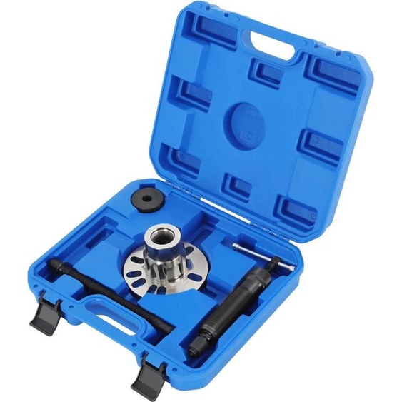 Kit dextracteurs de roulements de roue - Hydraulique 10 t - Pour moyeux à 4/5 trous - Cercle de boulonnage 96-125 mm - Acier au carbone 45# - Pour arbres de transmission rouillés - Bleu