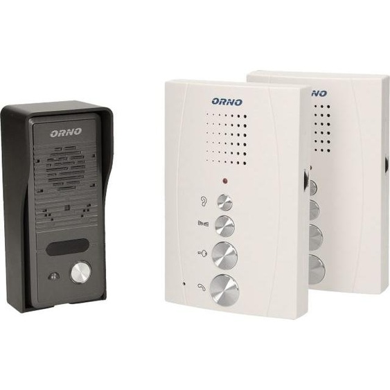 Kit dinterphone ELUVIO INTERCOM ORNO OR-DOM-RE-920/W, sans combiné, blanc, placoplâtre