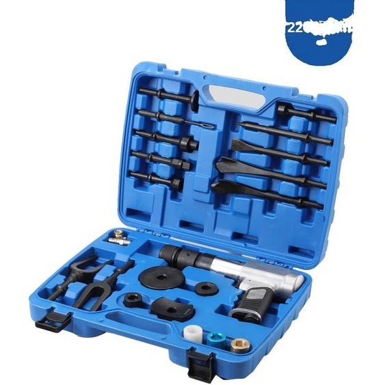 Kit doutils pneumatiques, ensemble de 16 pièces, matériau en acier allié, poignée antidérapante, conception de joint sans ressort, compatible avec les véhicules automobiles
