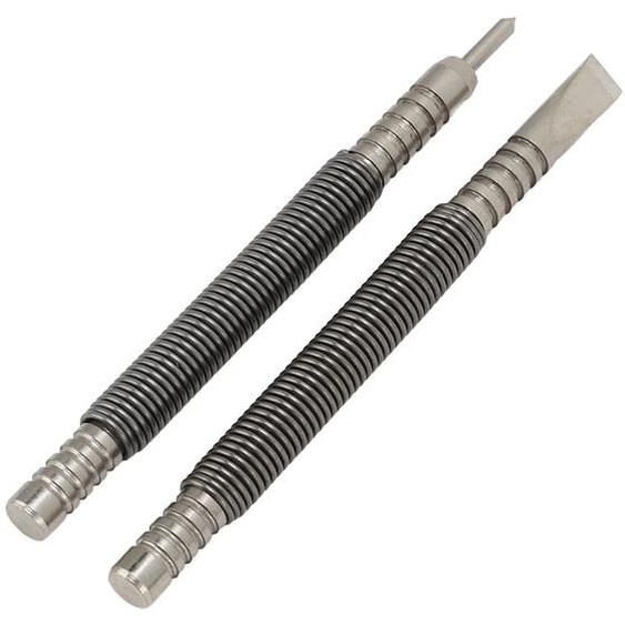 Kit doutils pour clous en acier au carbone, 2 pièces, poinçon à clous à ressort double face sans marteau