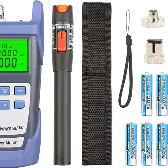 Kit doutils pour fibre optique, mesureur de puissance optique, testeur de fibre optique portable 10 mW, type stylo portable, lumière rouge, localisation visuelle des défauts, stylo de test de fibre