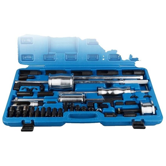 Kit doutils pour le retrait des injecteurs diesel, en acier au carbone, comprenant 6 adaptateurs, compatible avec différents types dinjecteurs diesel, fourni dans une mallette, conception conviviale