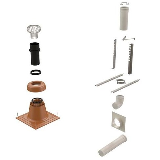 Kit entrée murale RENOLUX CONDENSATION 110/160 mm Ubbink - 290336