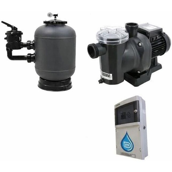 Kit filtration piscine PREMIUM 15 m3/h