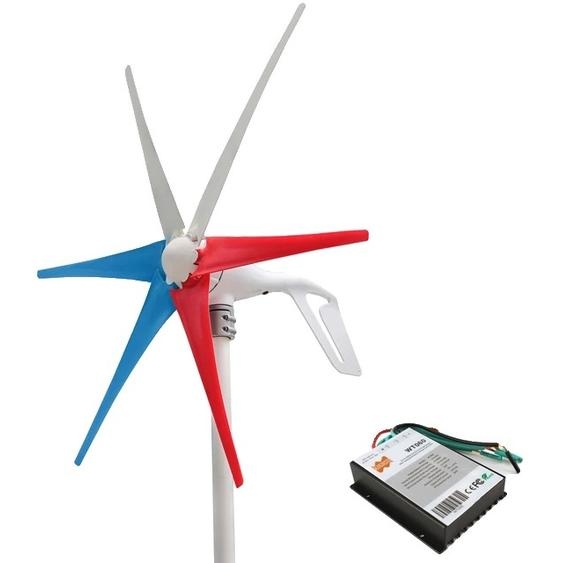 Kit générateur éolien, puissance 400W, régulateur PWM, 24V, 6 lames multicolores, 400W