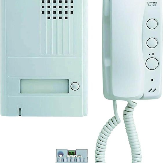 Kit portier audio 2 fils intégral façade en aluminium naturel - AIPHONE - 110357